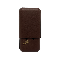 Edward Sahakian 3 cigar case - Brown