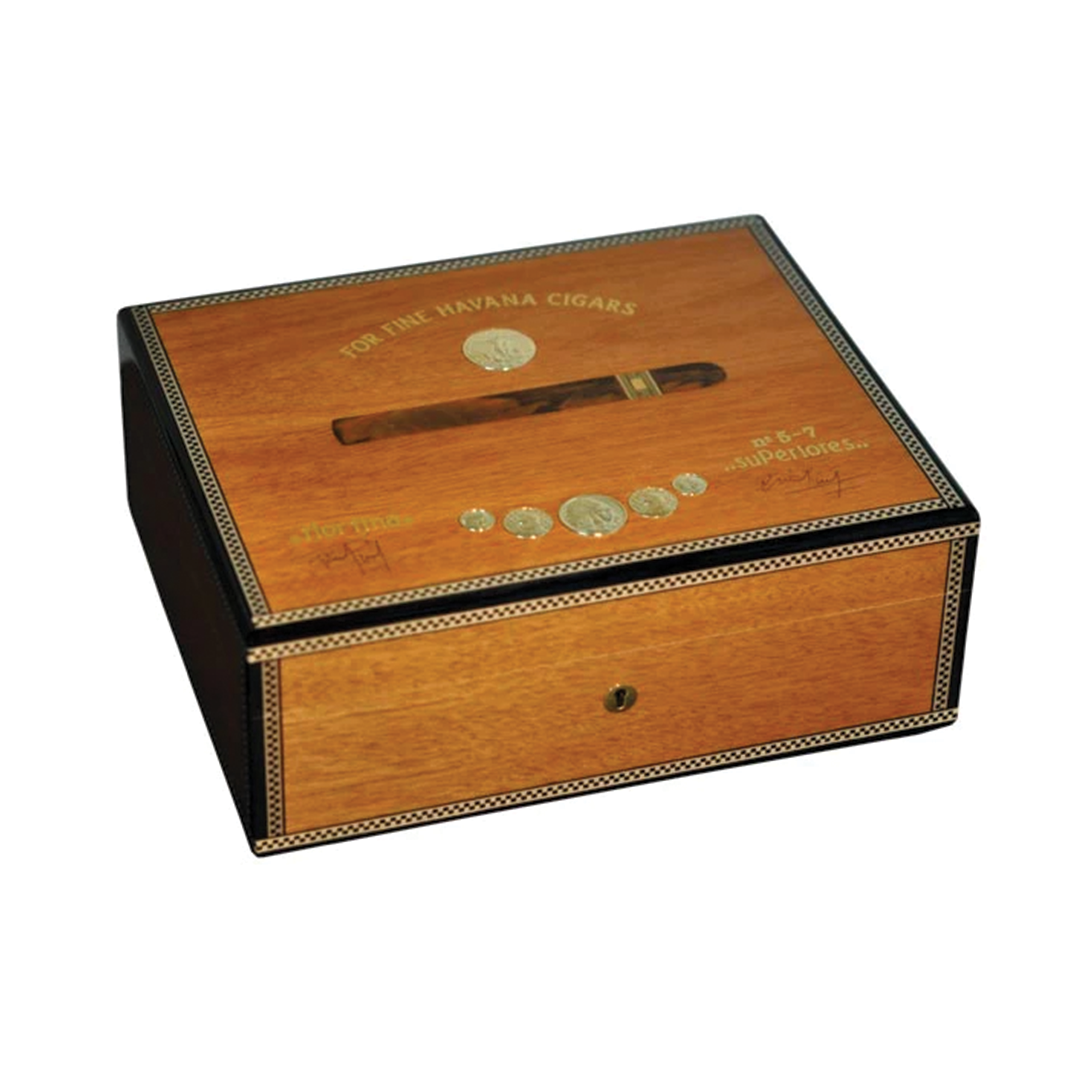 Elie Bleu Medals Mahogany -  75 Count Humidor