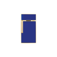 S.T. Dupont Lacquered Indigo Blue Biggy Lighter