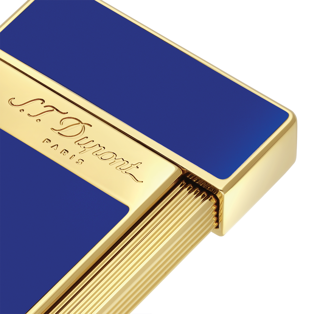 S.T. Dupont Lacquered Indigo Blue Biggy Lighter