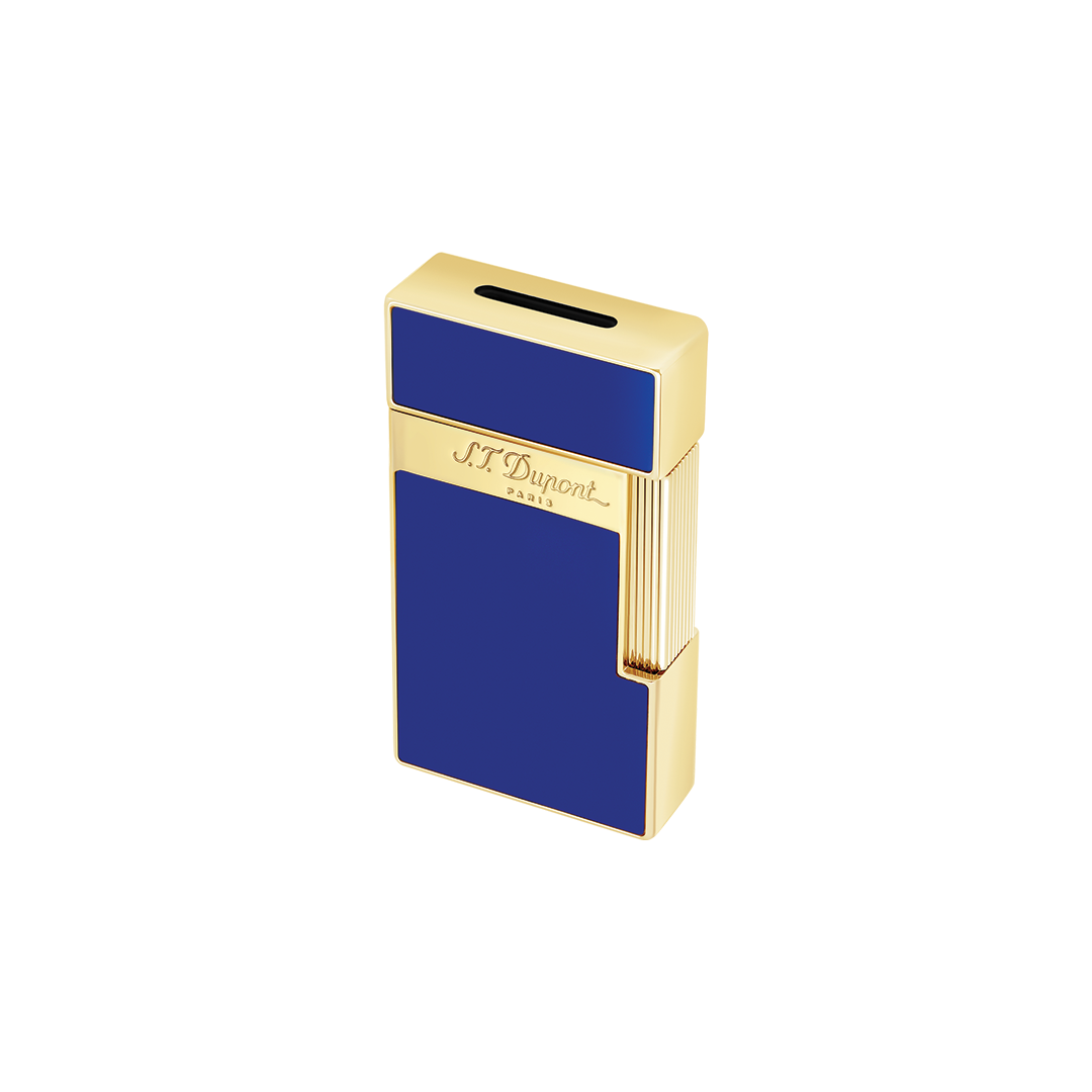 S.T. Dupont Lacquered Indigo Blue Biggy Lighter