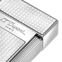 S.T. Dupont Silver Diamondhead Biggy Lighter